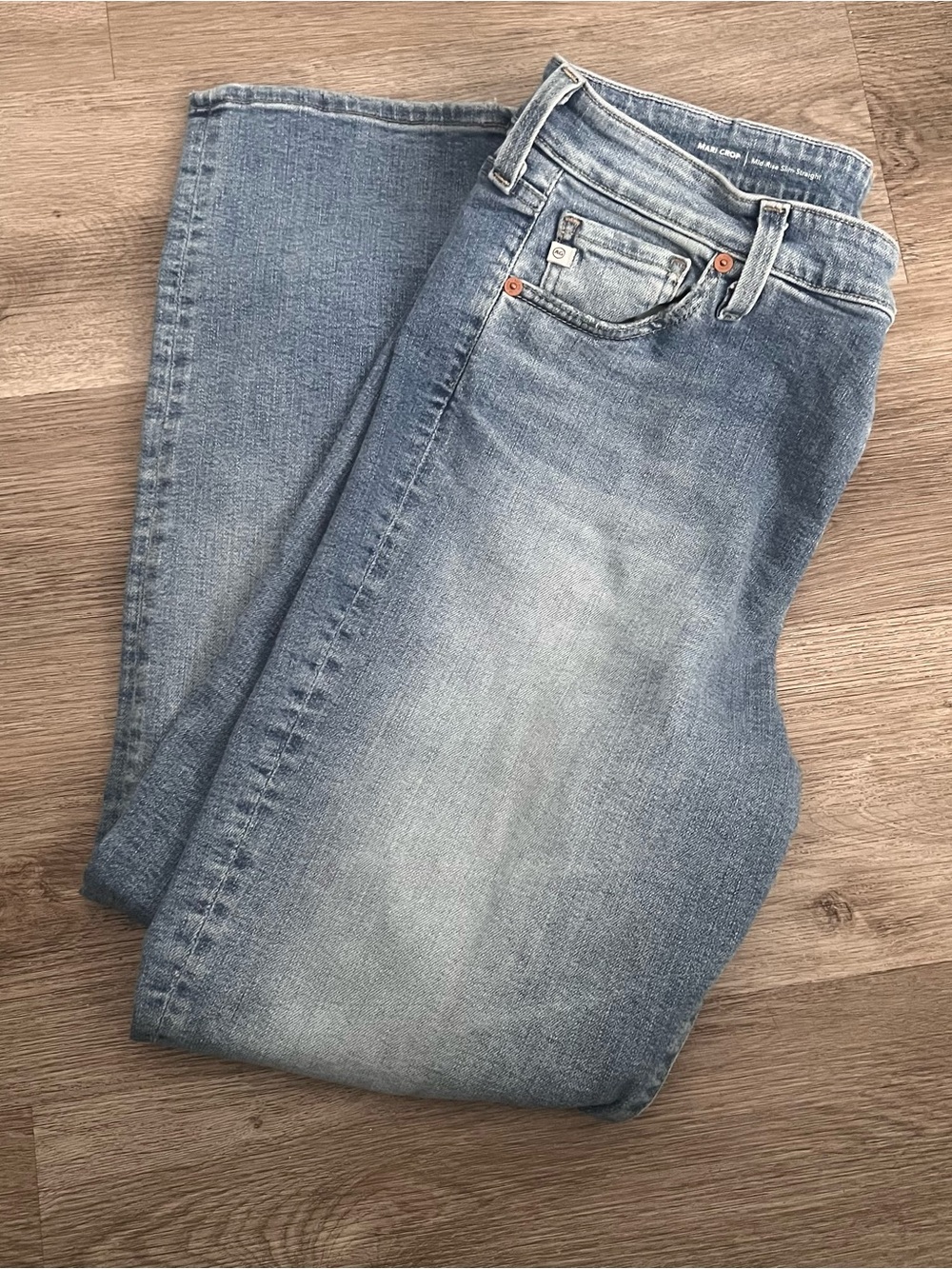 AG Adriano Goldschmied Light Blue Straight Leg Women's Jeans